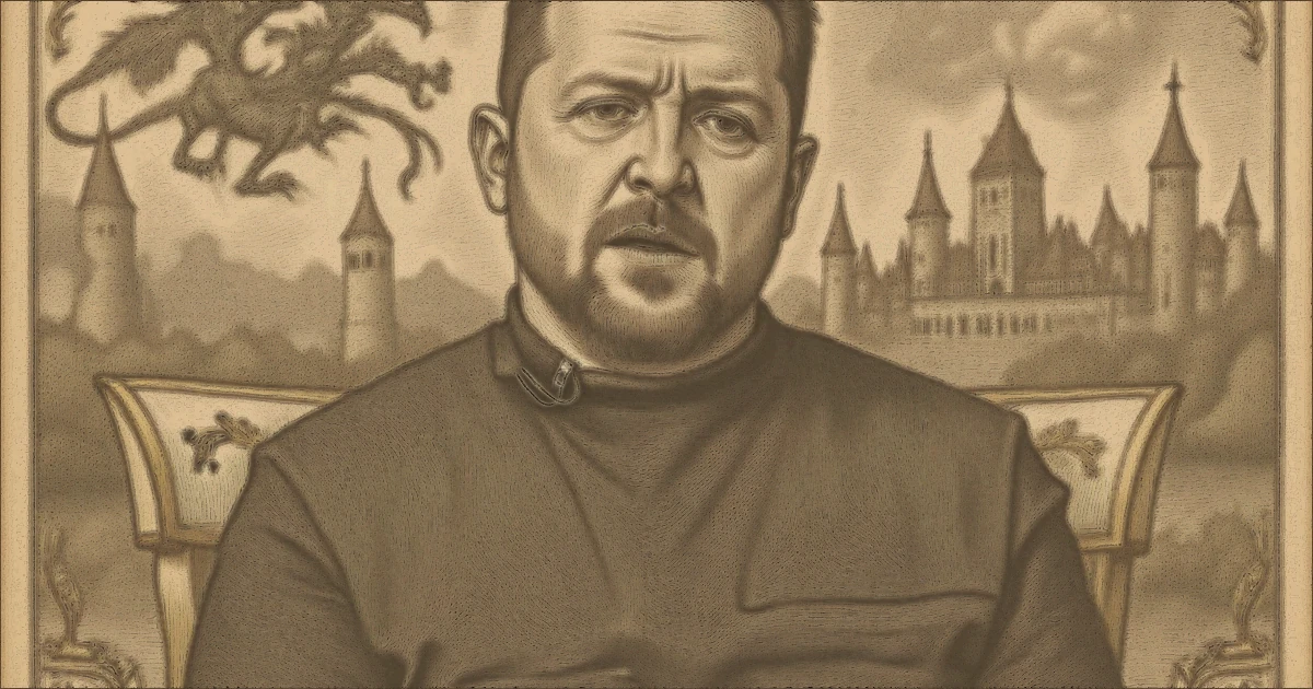 Сатирическая версия материала «Хроники Семи Свечей: План Заморозки и Тени Санкций в Эвиане» в реальности «Фэнтези»